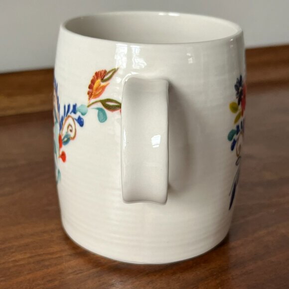 Anthropologie Starla M. Halfmann "Petal Palette" Monogram Letter "B" Mug Floral - Picture 8 of 11